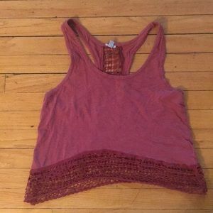 Urban outfitters, tank, crochet bottom and back